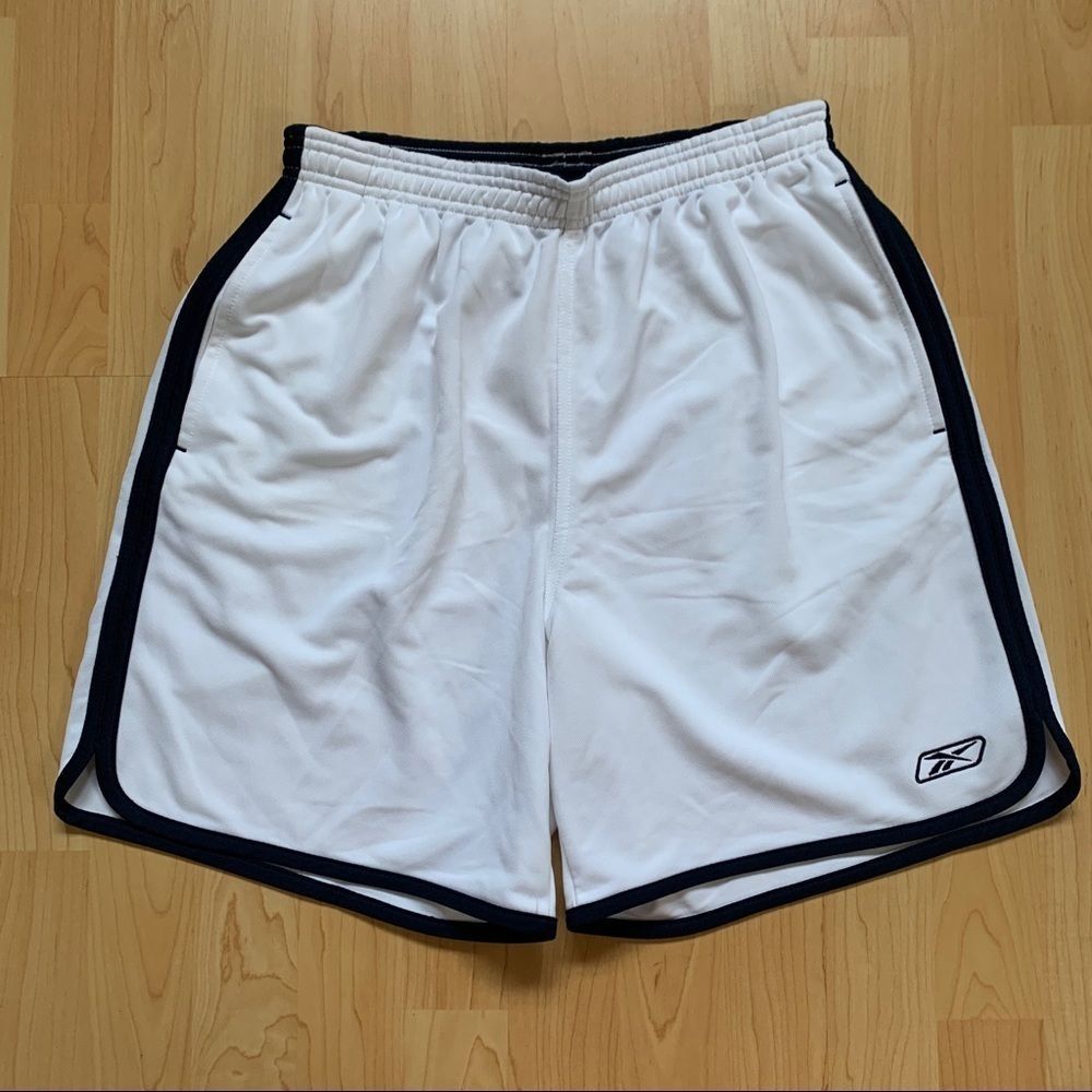 White Reebok Shorts - Picture 1 of 9